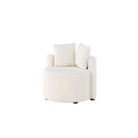 SOFFA Kelso för 1 person 59 x 56 x 45 cm – vit - Vit, Textil (59/45/56cm) - ebuy24