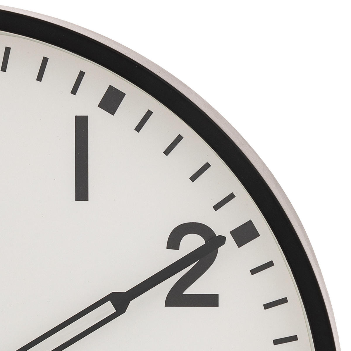 WANDUHR Cory 29,2/3,9/29,2 cm - Schwarz, Kunststoff (3.9/29.2/29.2cm) - Atmosphera Createur d´interieur