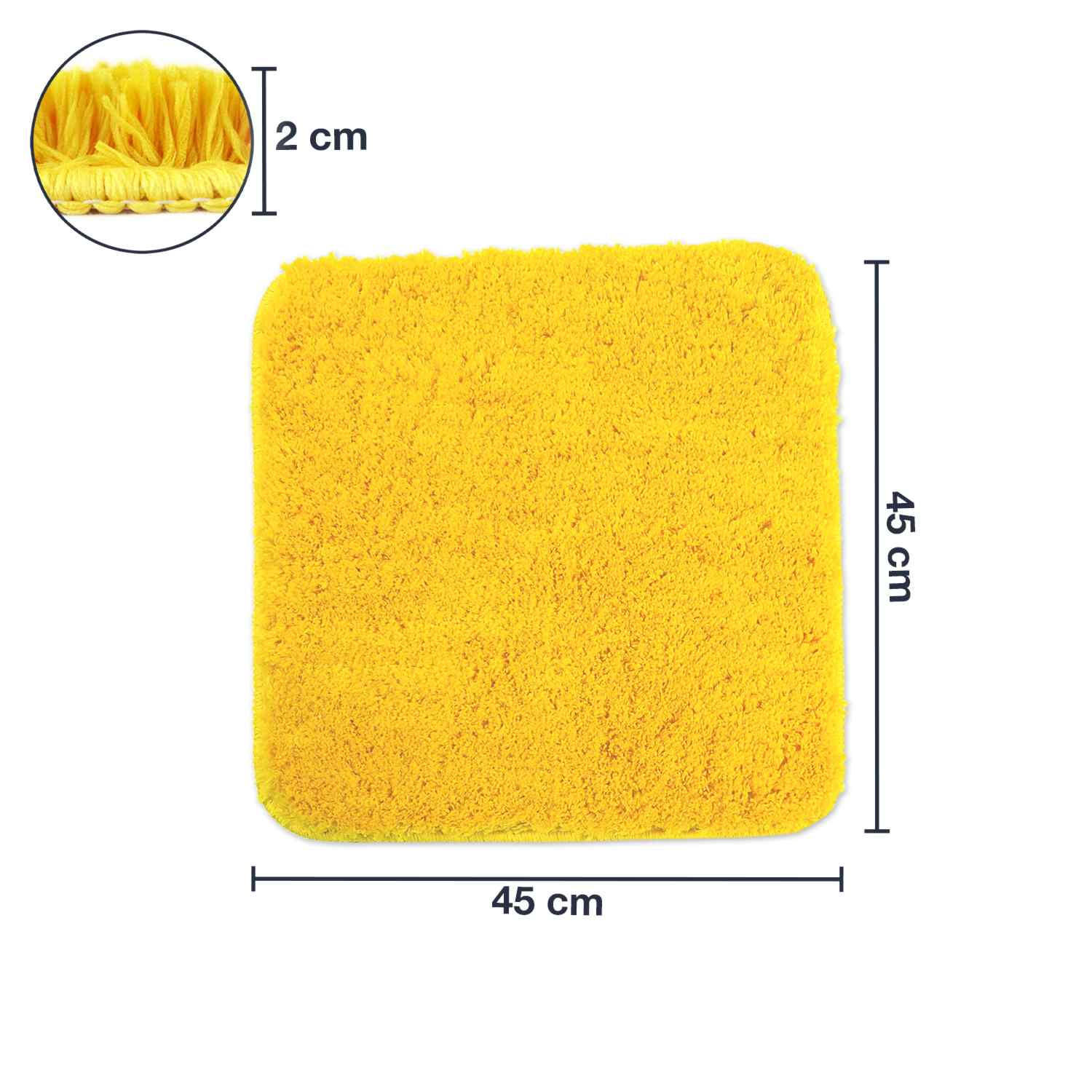 BADEMATTE Florenz - Gelb, Textil (45/45cm) - WohnDirect