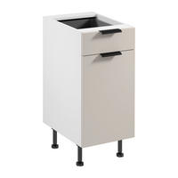 UNTERSCHRANK D40S1 P/L – Sorento Weiß Beige – Weiß / Beige - Beige/Weiß, Holzwerkstoff (40/87/52cm) - ROYAL24_MARKT