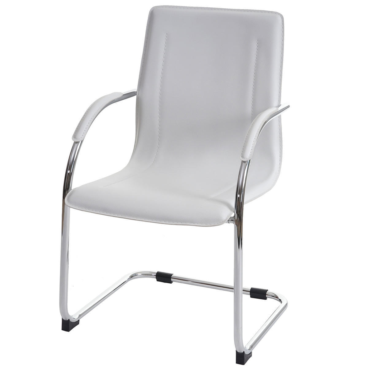 KONFERENZSTUHL Weiß 2er-Set - Weiß, Kunststoff (56/93/56cm) - MCW