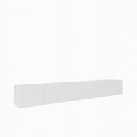 LOWBOARD CAVA 300/41/40 cm, Hängender TV-Schrank Weiß - Weiß, Holzwerkstoff (300/41/40cm) - MASSENO