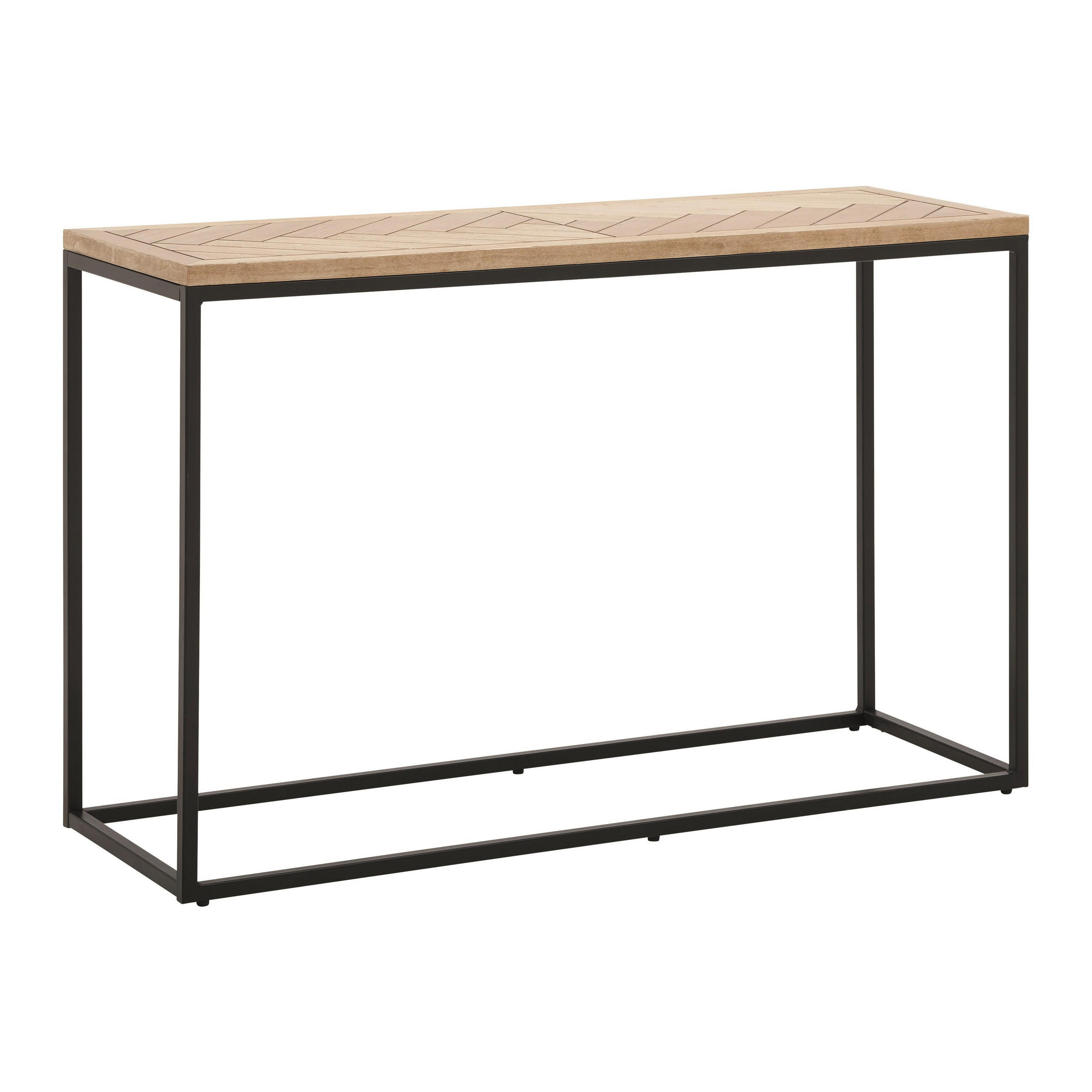 KONSOLENTISCH Catalina Eichefarben/Schwarz - Eichefarben, Holz (76/120/40cm) - Bessagi Home