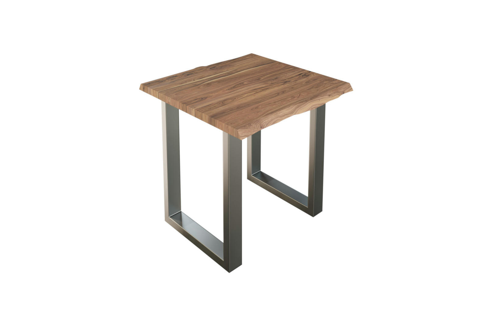 ESSTISCH LAUREN - Beige/Silberfarben, Holz/Metall (80/80/77cm) - SAM
