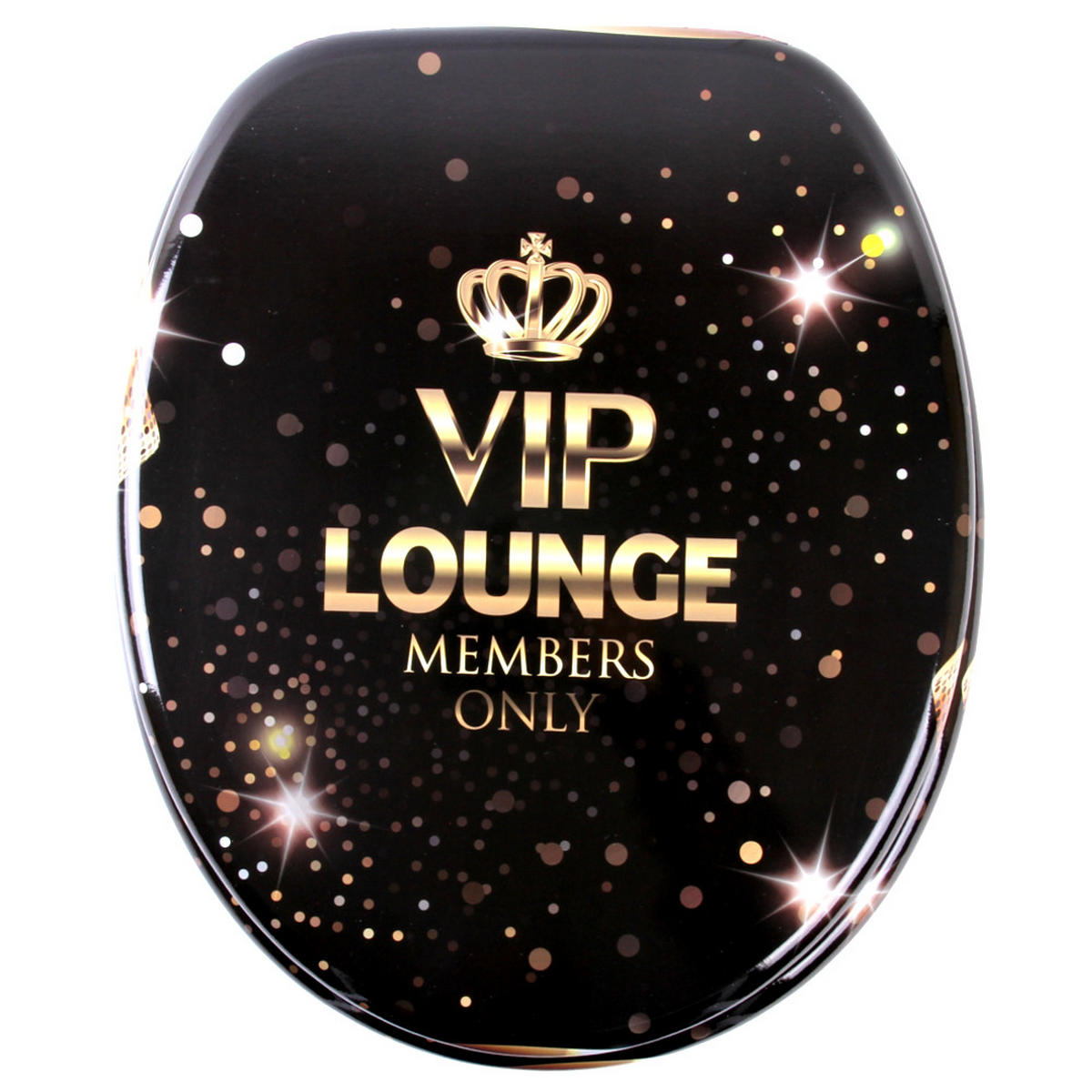 WC-SITZ mit Absenkautomatik VIP Lounge - Goldfarben, Holzwerkstoff (38/6/47cm) - Sanilo