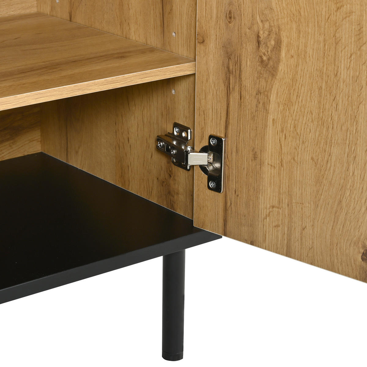 SCHUHSCHRANK 80/91,5/35 cm Natur aus Spanplatte mit höhenverstellbaren Fächern - Naturfarben, Holzwerkstoff (80/91/35cm) - OKMYHOME