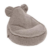SITZSACK für Kinder, Bär, Bearly, Hellgrau - Grau, Textil (58/50/67cm) - MeowBaby