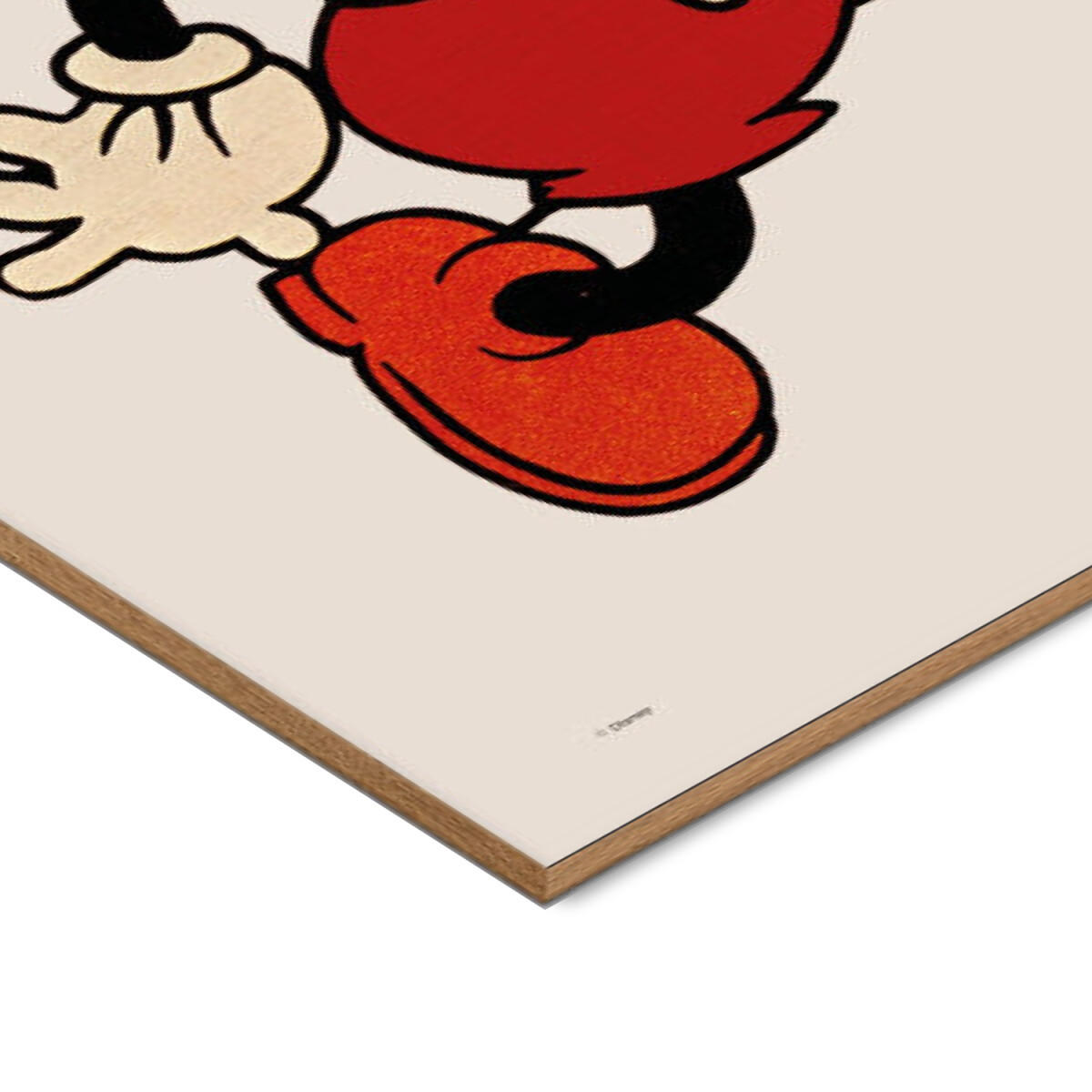 POSTER mit Rahmen Disney - Disney - Mickey Mouse Vintage No. 01 - Eichefarben/Beige, Holz/Papier (50/70cm) - Poster&Frame