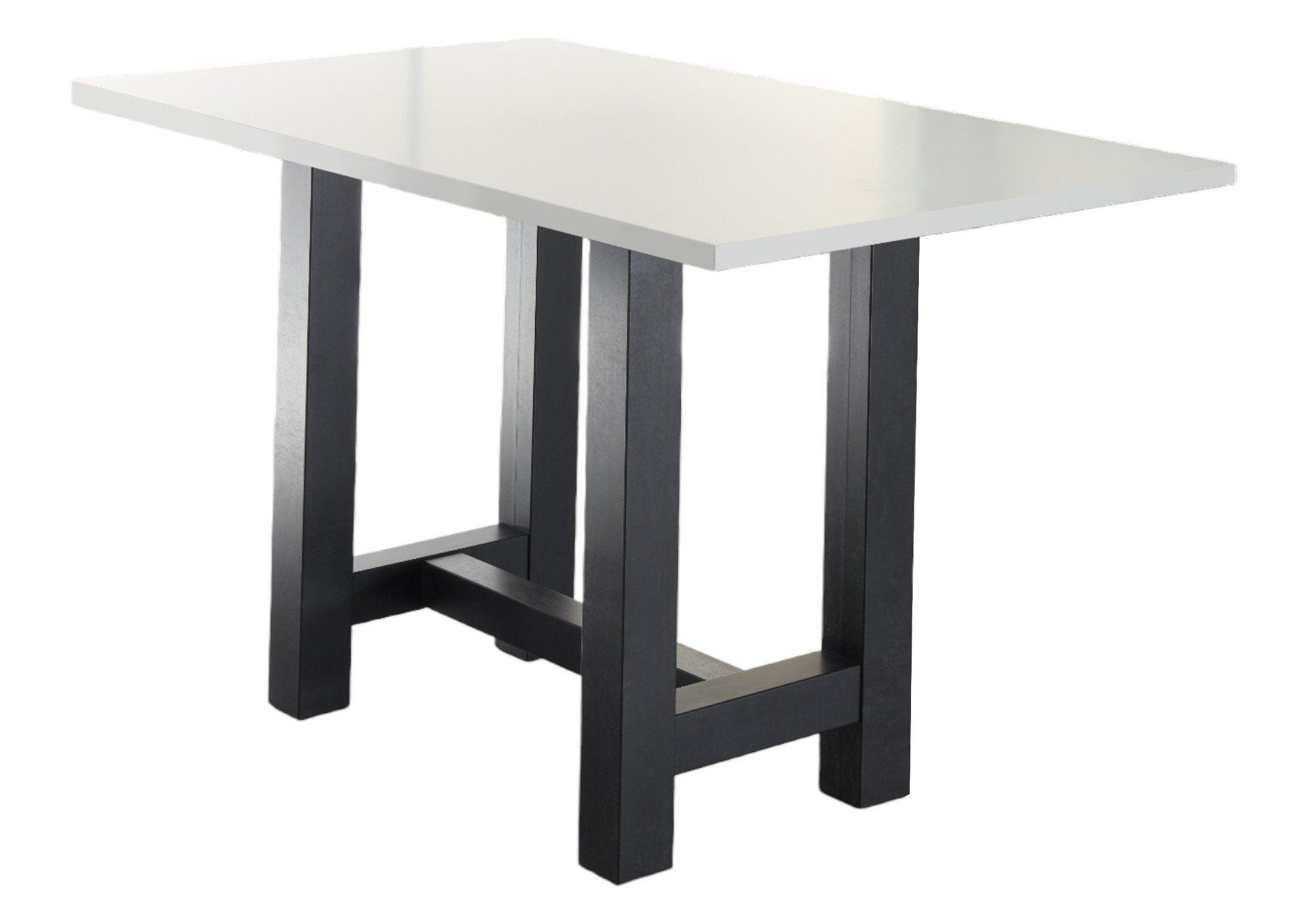 STEHTISCH Essa 2 140 x 70 x 105 aus Holzwerkstoff Weiß Matt Lack - Weiß, Holz (70/105/140cm) - 58aufmkessel