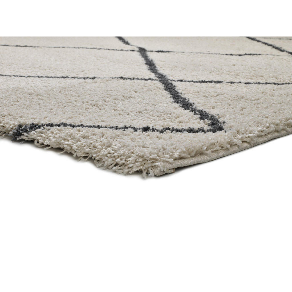Thumbnail - Atticgo Hochflorteppich, Weiß, Textil, Grafikmuster, Rechteckig, 60x120 cm, Oeko-Tex® Standard 100, in verschiedenen Grö...