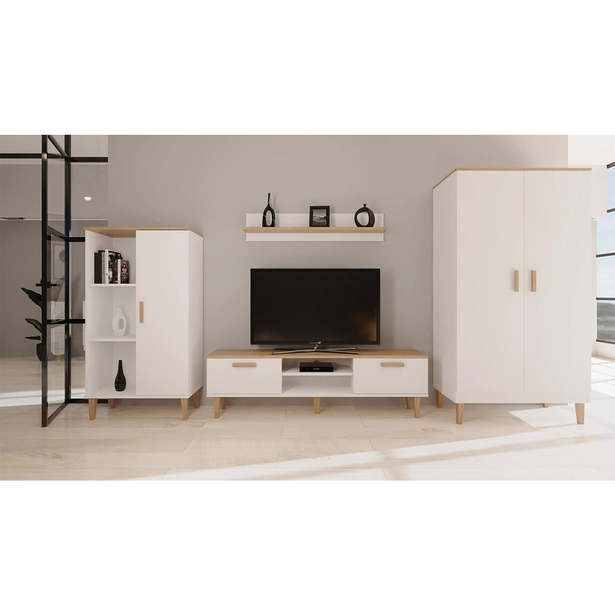 TODO - bijela, drvni materijal (100/20/18cm) - Petits-meubles