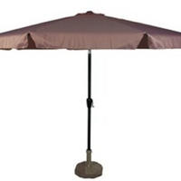 SONNENSCHIRM ZUM AUFKLAPPEN Libra - Taupe - 300/300/ cm - Taupe, Textil (300/300cm) - Lesli Living