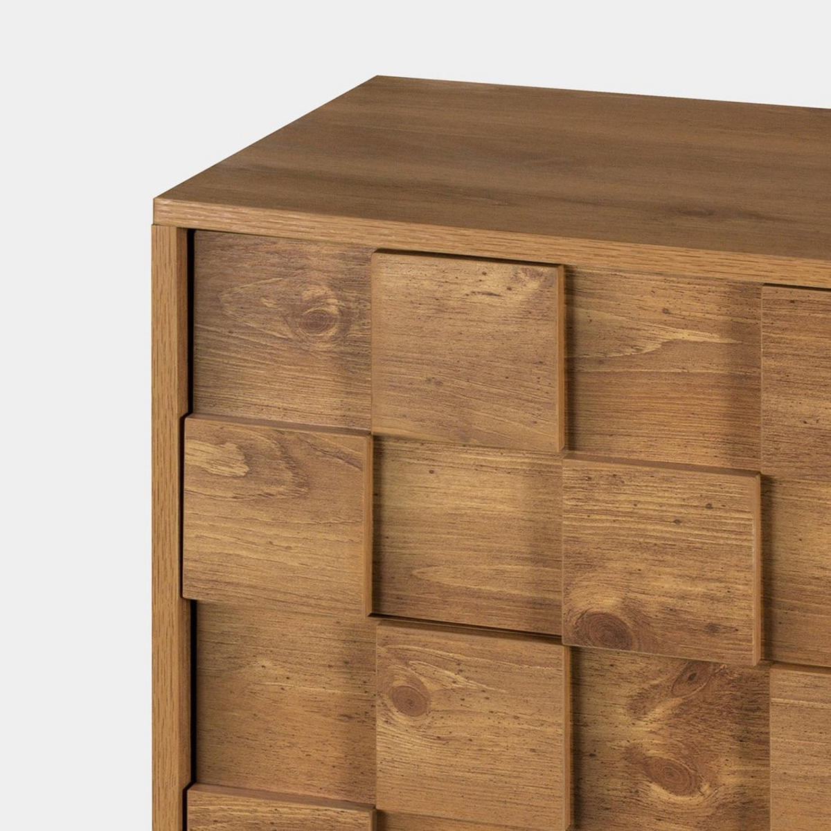 SCHUHMACHER Ivar Natürlich 105 cm x 103 cm - Naturfarben, Holzwerkstoff (105/103/30cm) - Klast Home