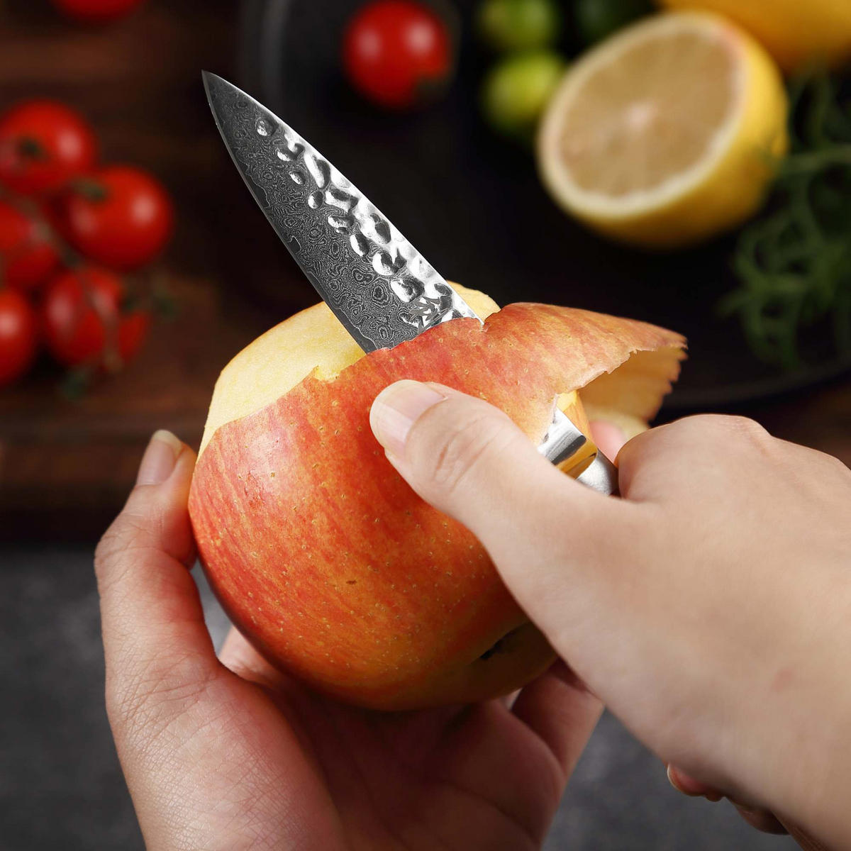 OFFICEMESSER 9 cm - Nussbaumfarben, Holz/Metall (20cm) - Wakoli