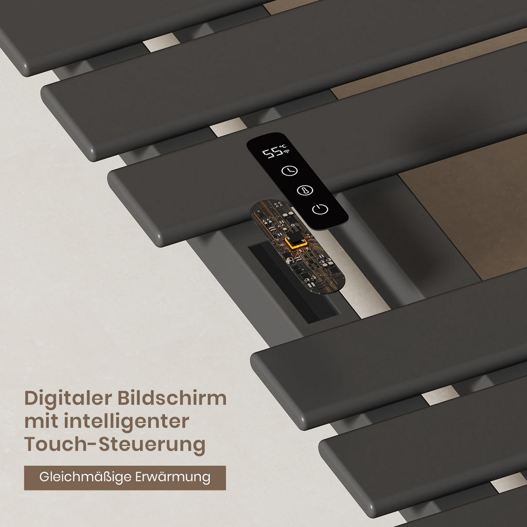 Thumbnail - Emke Heizkörper, Schwarz, Metall, 50x100x11 cm, CE, Freizeit, Heizen & Kühlen, Heizstrahler