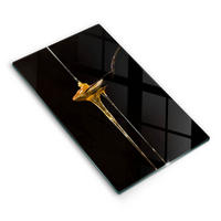 GLASPLATTE 30x52 cm Teelöffel Honig - Multicolor, Glas (30/52cm) - Wallfluent