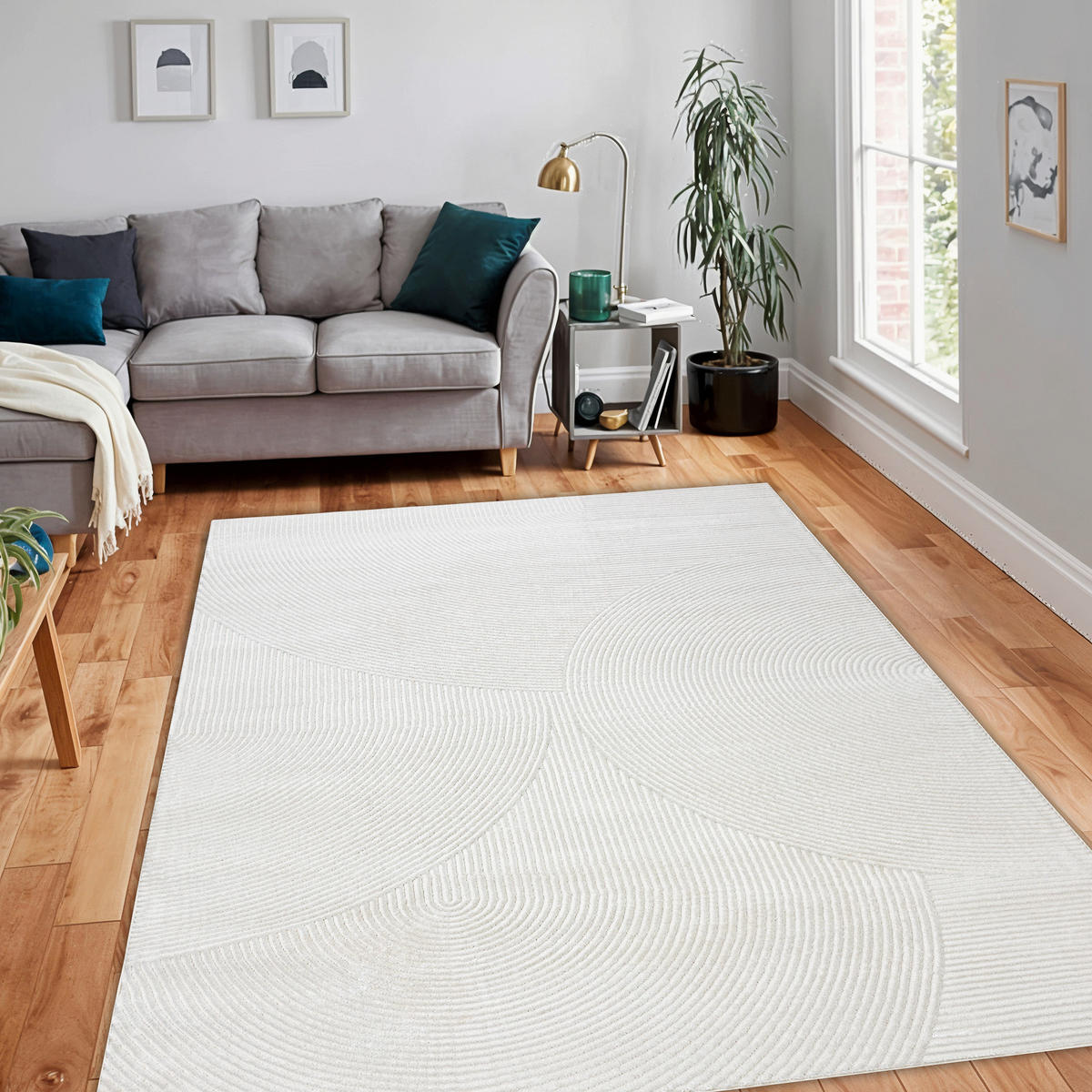 TEPPICH Balance 120/170 cm - Creme, Textil (120/170cm) - rugsX