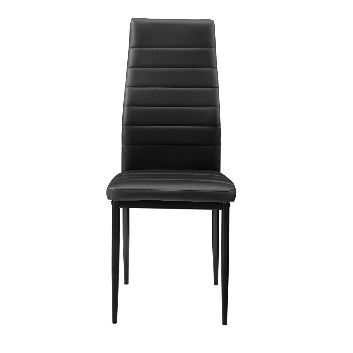 TISCHGRUPPE Bergen - Schwarz, Textil/Metall (105/75/60cm) - [en.casa]
