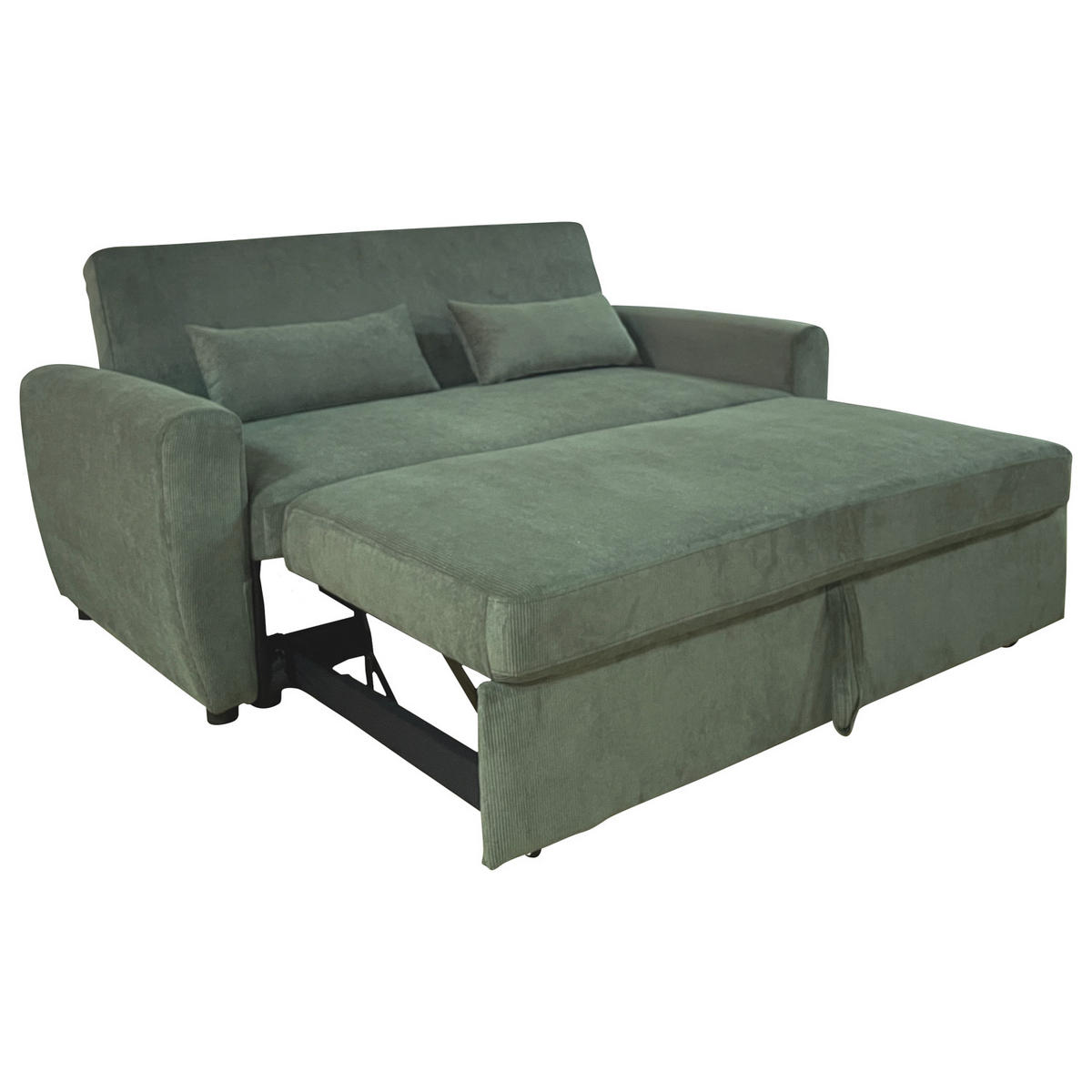 SOFA MATT GRÜN 2 PLÄTZE - Grün, Textil (93/85/169cm) - Happy Garden