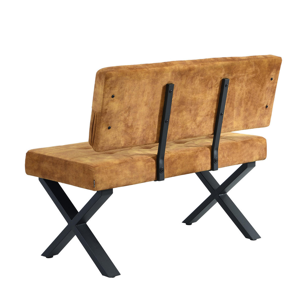 SITZBANK KAREN - Gelb, Metall (100/48/56cm) - B&D Home