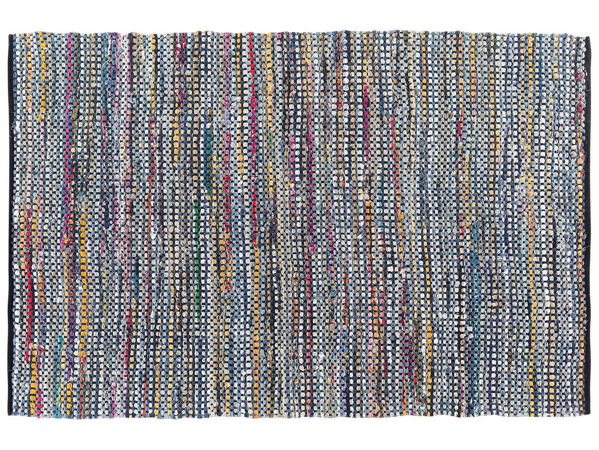 TEPPICH geflochten Alanya 200/140 cm - Multicolor, Textil (140/200cm) - Beliani