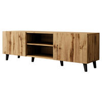 TV-ELEMENT Vamos 150 - Schwarz/Braun, Holzwerkstoff/Kunststoff (150/53/42cm) - MIRJAN24