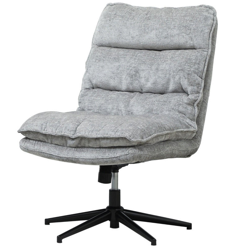 DREHSTÜHLE Stoff Armlehnenlos höhenverstellbar Grau - Grau, Metall (63.5/102/81cm) - SHOPENTRA