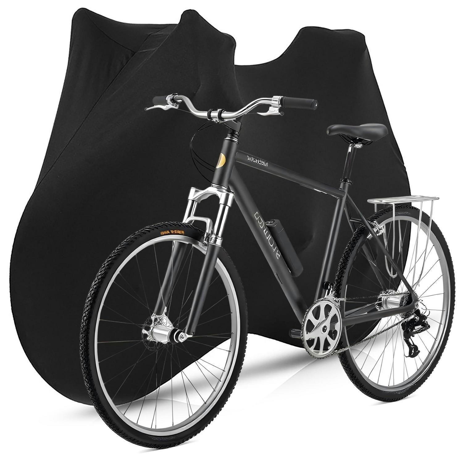 FAHRRADABDECKUNG Komplettumschlag mit Reißverschluss 27.5 Zoll - Schwarz, Textil (175/1/190cm)