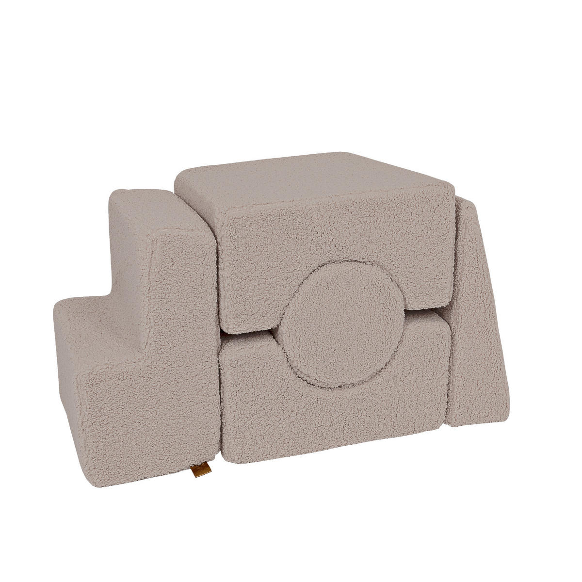 SCHAUMSTOFF-BAUSTEINE für Kinder, Shape, Bearly, Grau - Greige, Textil (45/30/169cm) - MeowBaby