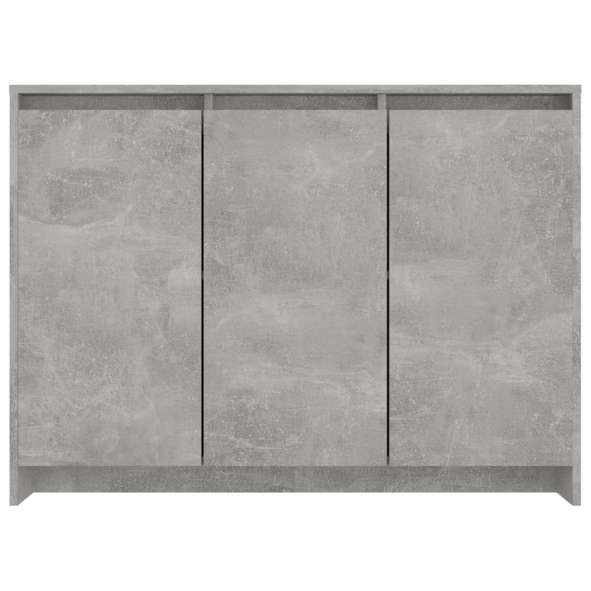SIDEBOARD Betongrau 102/33/75 Cm Holzwerkstoff - Grau, Holz (102/75/33cm) - vidaXL