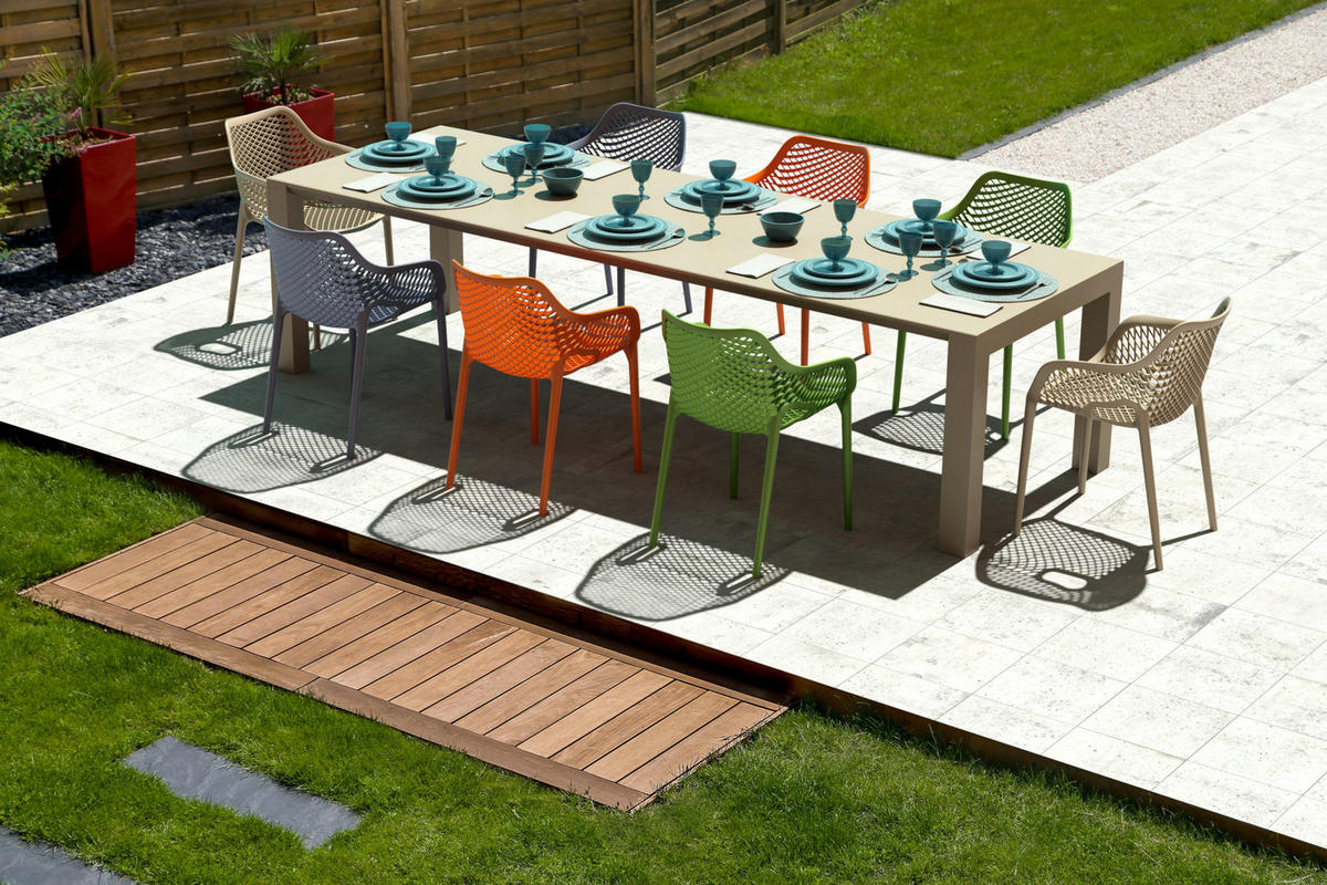 GARTENSTUHL 2er Set Kunststoff grün - Grün, Kunststoff (57/81/60cm) - CLP
