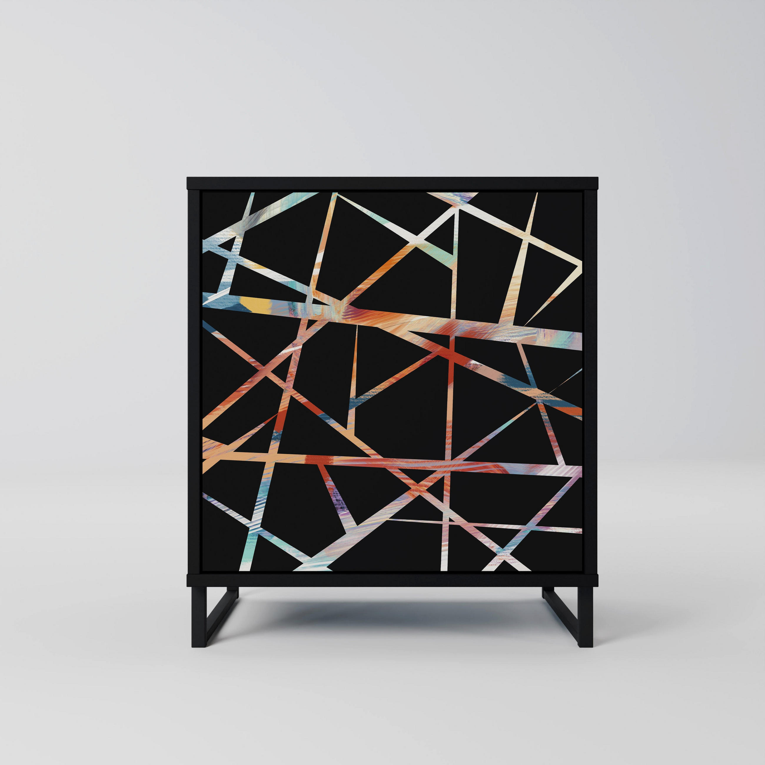 SpaceRebels Sideboard Schwarz 57.5x67.5x42 cm