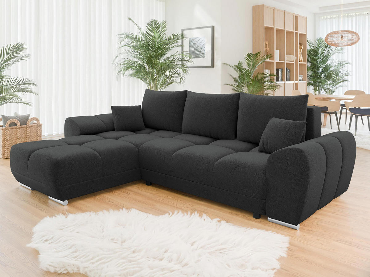ECKSOFA Logo - Anthrazit, Holz/Kunststoff (291/183cm) - MIRJAN24