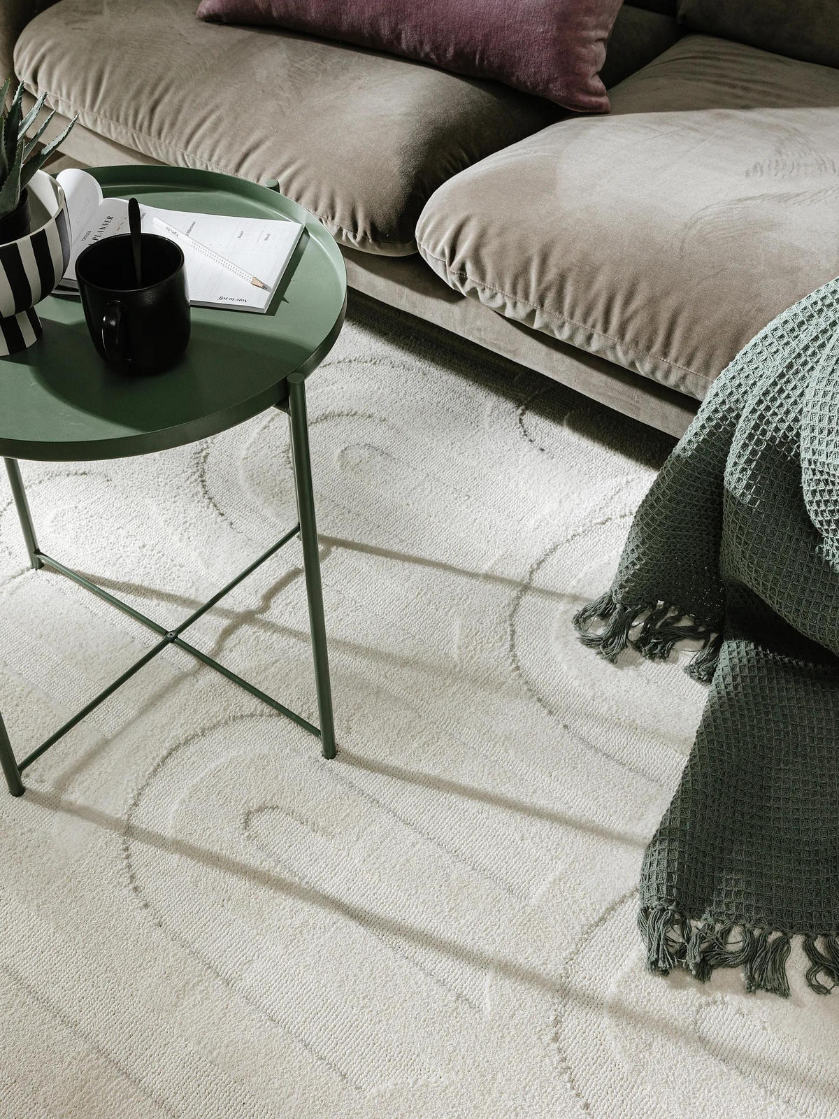 TEPPICH Paloma Cream 160x230 cm - Creme, Textil (160/230cm) - benuta Pop