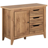 SIDEBOARD se 2 dveřmi Hnědý Agora - hnědá, kompozitní dřevo (99/80/43cm) - Beliani