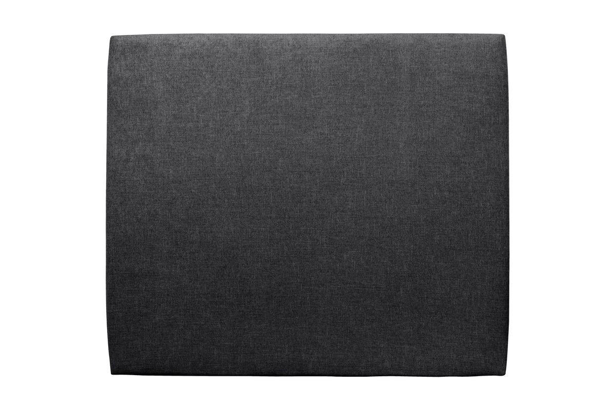 KOPFTEIL gepolstertes – schwarzer Stoff - 135 cm - Beige/Schwarz, Karton/Holz (135/120/10cm) - Sommeil de Plomb