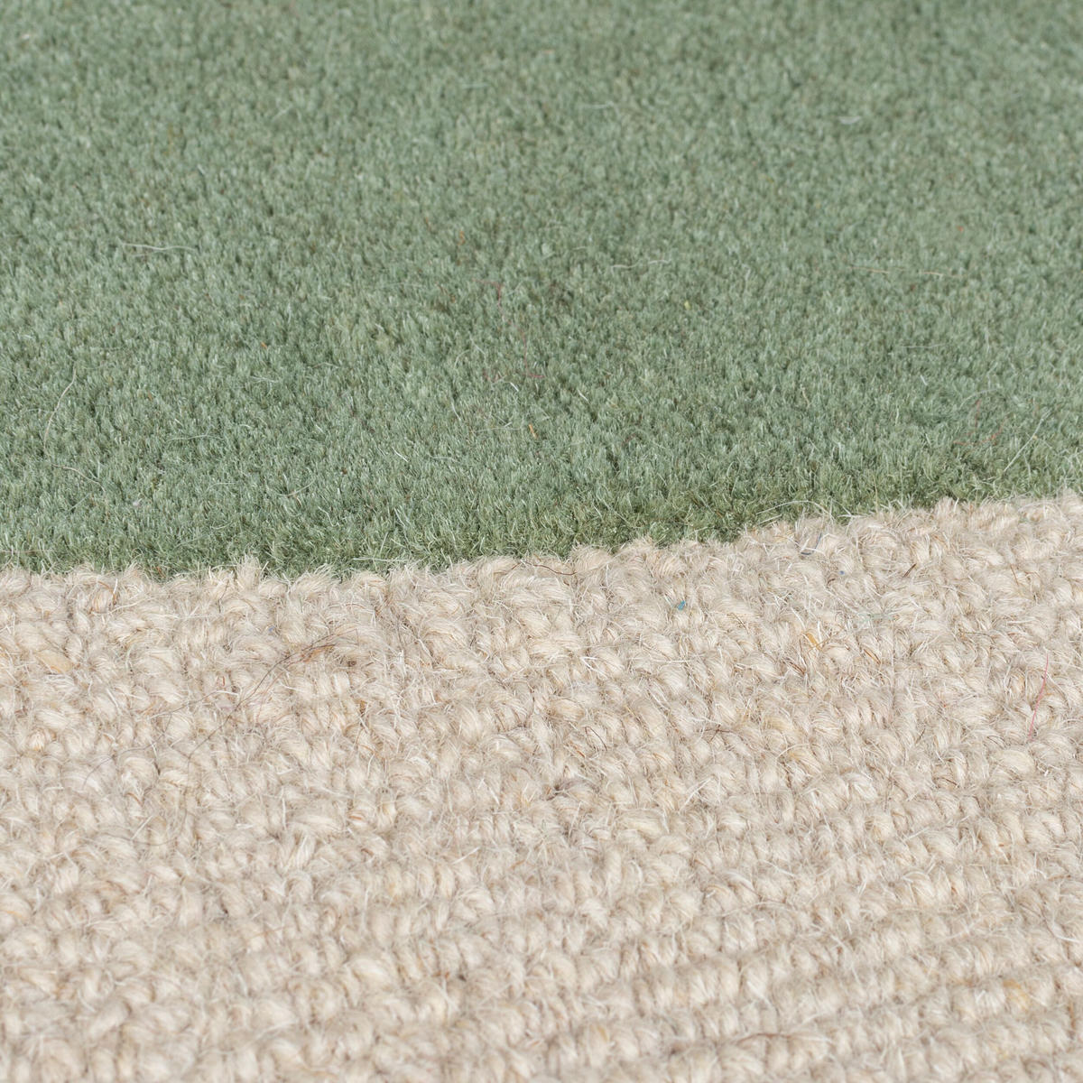WOLLTEPPICH Abstrakt-Design mit farbakzente AIRE - Grün, Textil (200/290cm) - KADIMA DESIGN