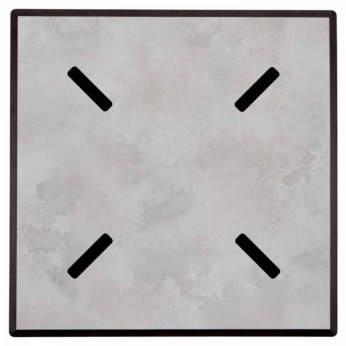 TISCHPLATTE 60 x 60 cm, Beton Hellgrau - Grau, Kunststoff (60/1.25/60cm) - Oviala