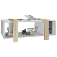 COUCHTISCH Ida Blenden in Eiche sägerau - Eiche San Remo, Holzwerkstoff (56.5/110.5/42cm) - Vladon