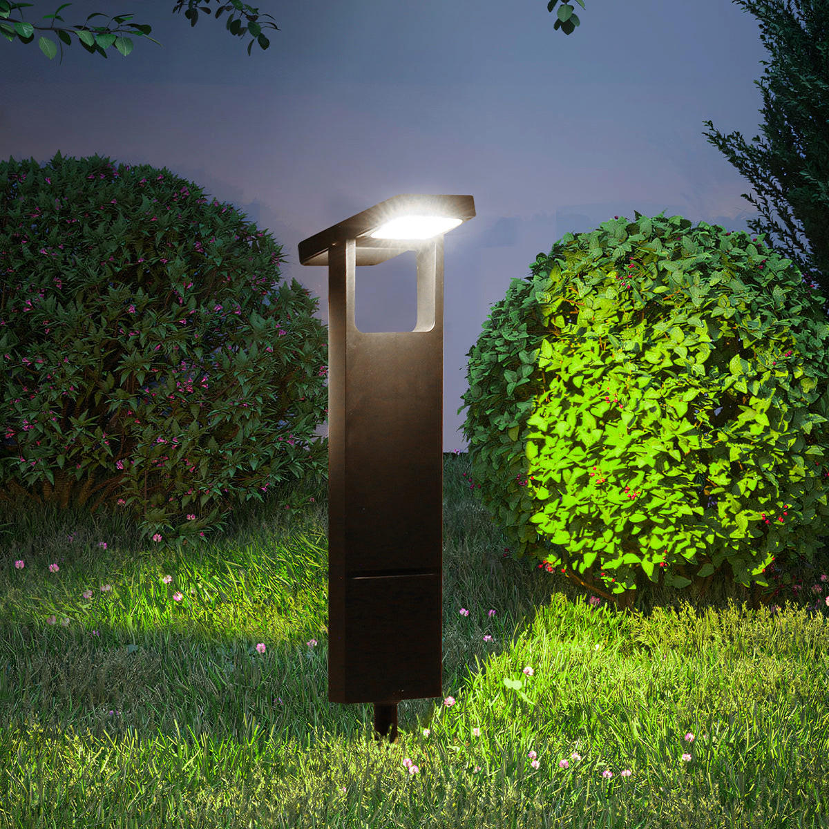 SOLARLEUCHTEN BRITY schwarz - Schwarz, Kunststoff (16.2/2.8/49cm) - Lumisky