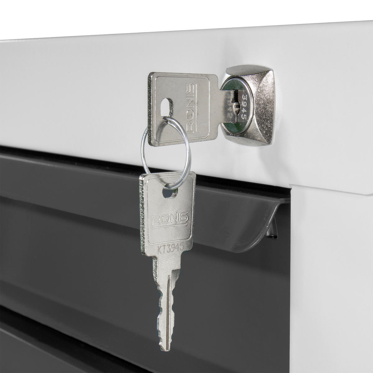 SCHUBLADENSCHRANK Kobra mit 7 Schubladen 90x70x43,5cm Lichtgrau/Anthrazitgrau - Anthrazit/Grau, Metall (70/90/44cm) - PROREGAL