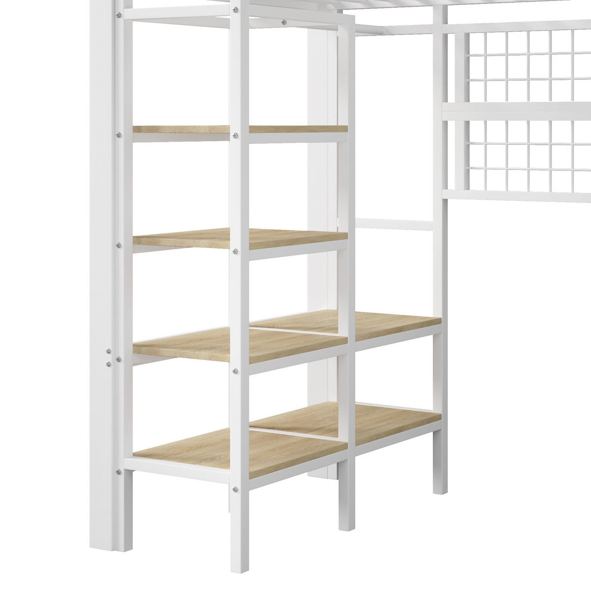 HOCHBETT Eisen 90/200 cm Weiß - Weiß, Metall - Raumix