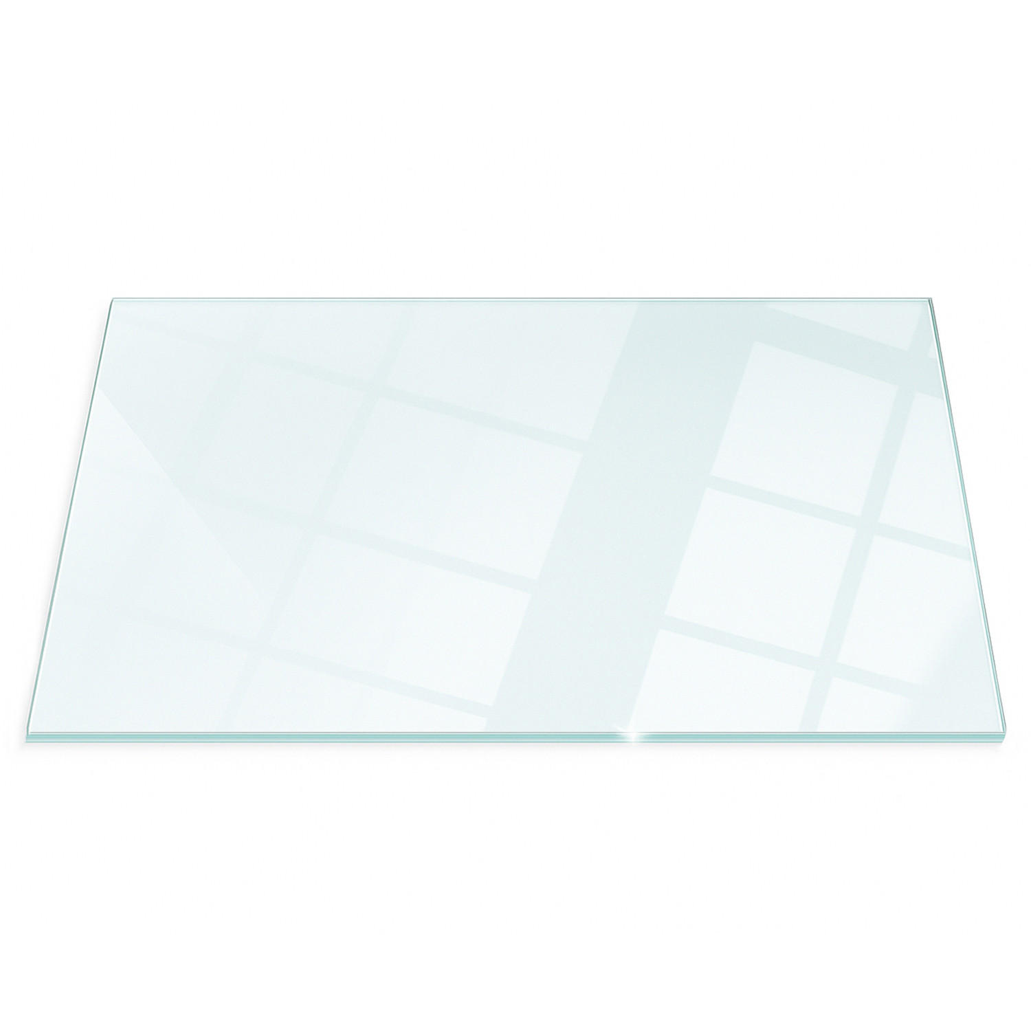 GLASPLATTE für Kamin 120x60 cm - Transparent, Glas (120/60/0.4cm) - ArtPrintCave