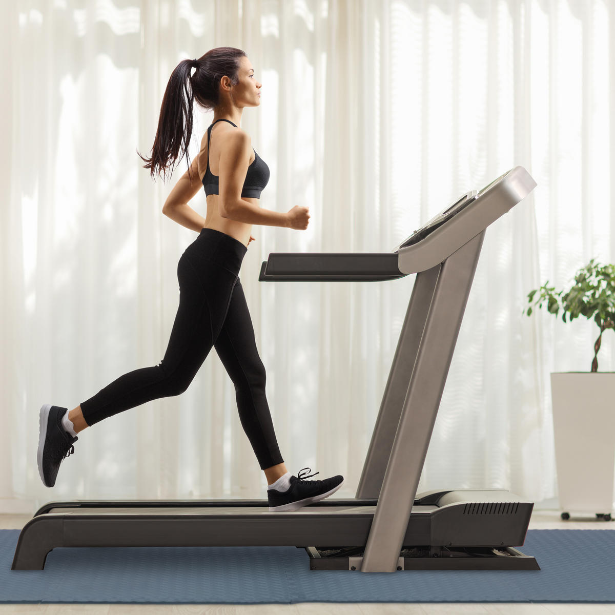 8XBODENSCHUTZMATTE - Grau, Kunststoff (60/60cm) - Relaxdays