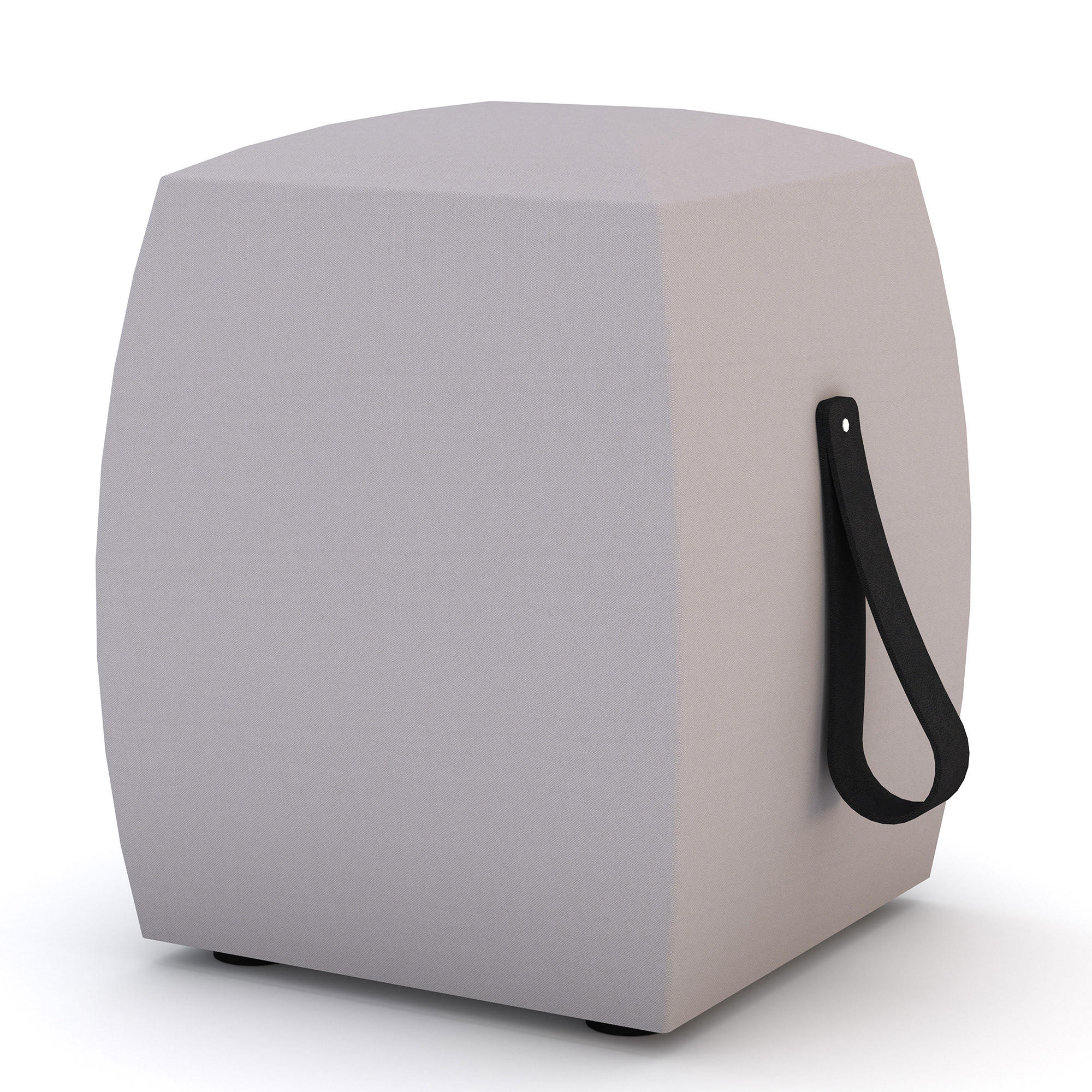 HOCKER Syneo Line Hellgrau - Hellgrau, Textil (39.5/50.5/39.5cm) - ASSMANN