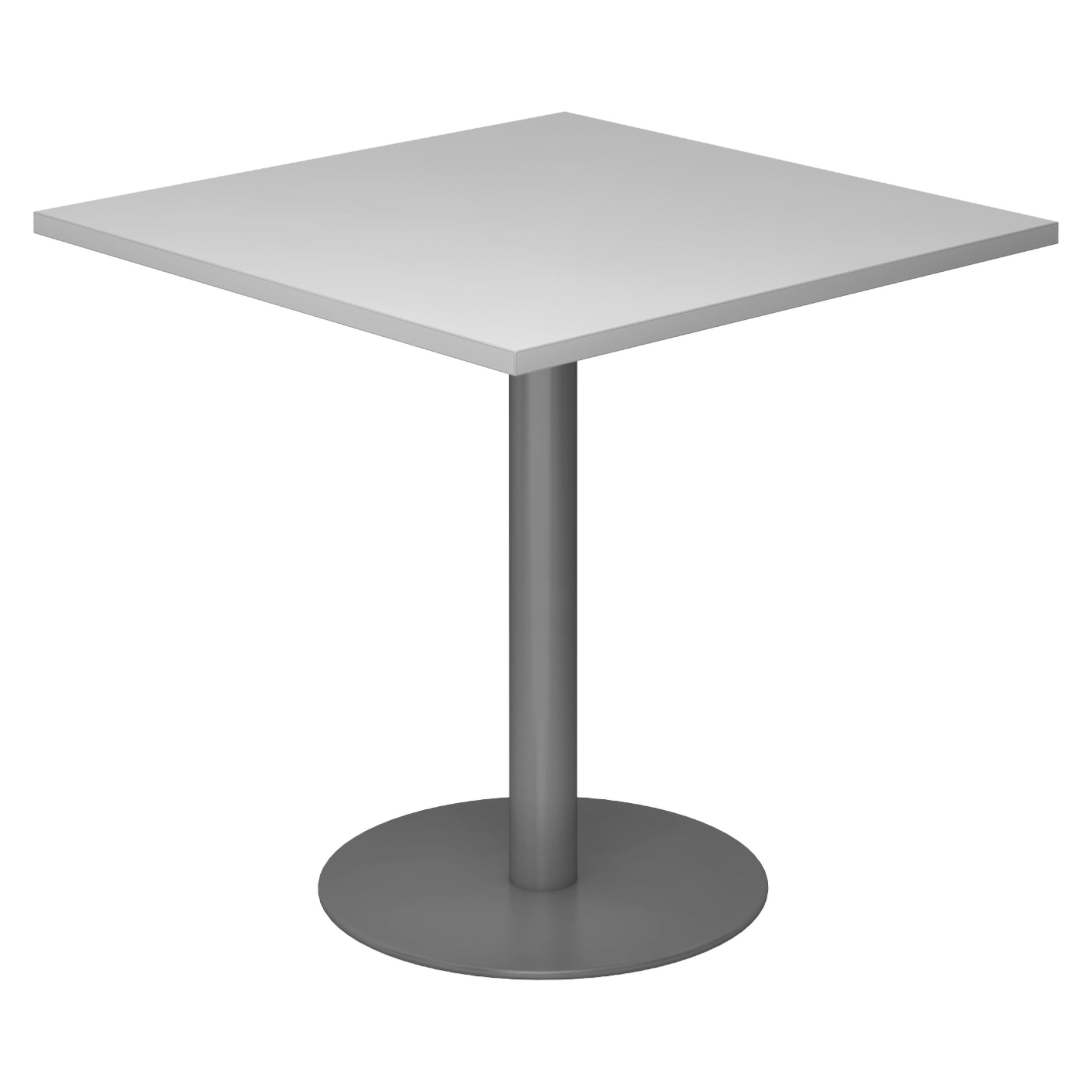 PAUSENTISCH eckig STF 80/80/74,5 cm in Grau/Graphitfarben - Graphitfarben/Grau, Holzwerkstoff (80/80/74.5cm) - bümö
