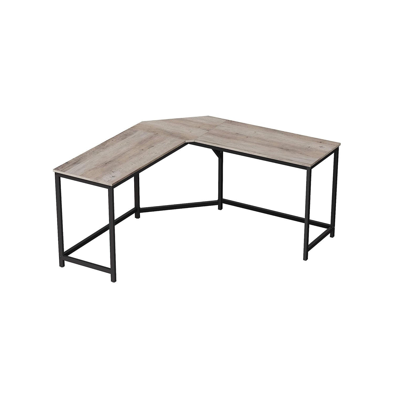 ECKSCHREIBTISCH TORONTO - Schwarz, Holzwerkstoff (149/149/75cm) - Hansiro