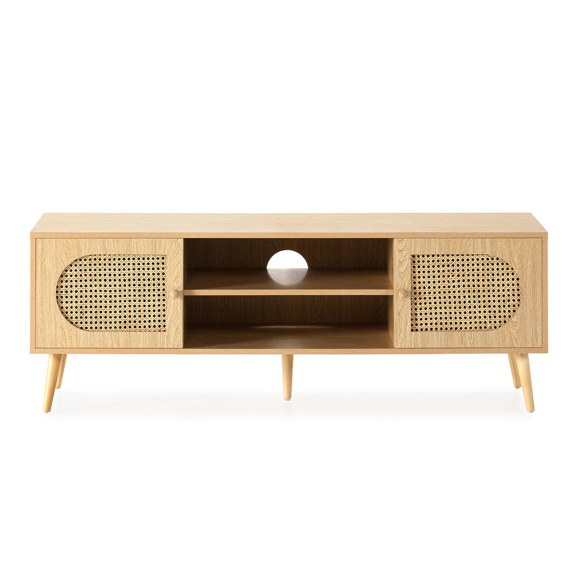 TV-ELEMENT Luna 2 türen Eichefarbe - Honigeiche, Holzwerkstoff (140/48/40cm) - VS Venta-stock
