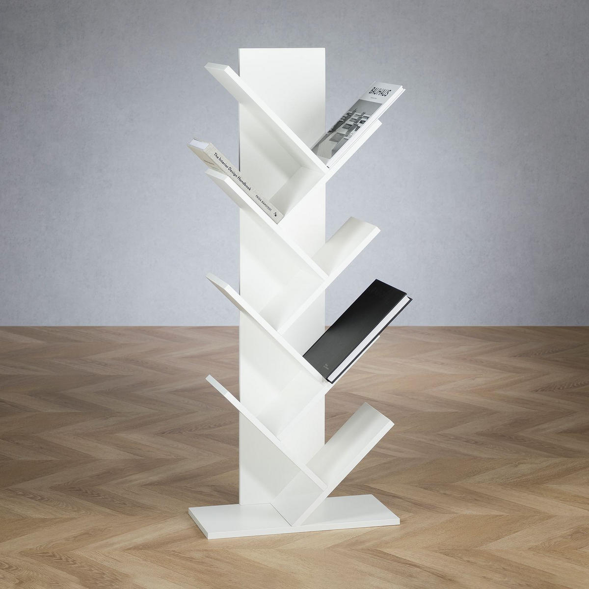 BÜCHERREGAL JULES - Weiß, Holzwerkstoff (48/116/23cm) - IDIMEX