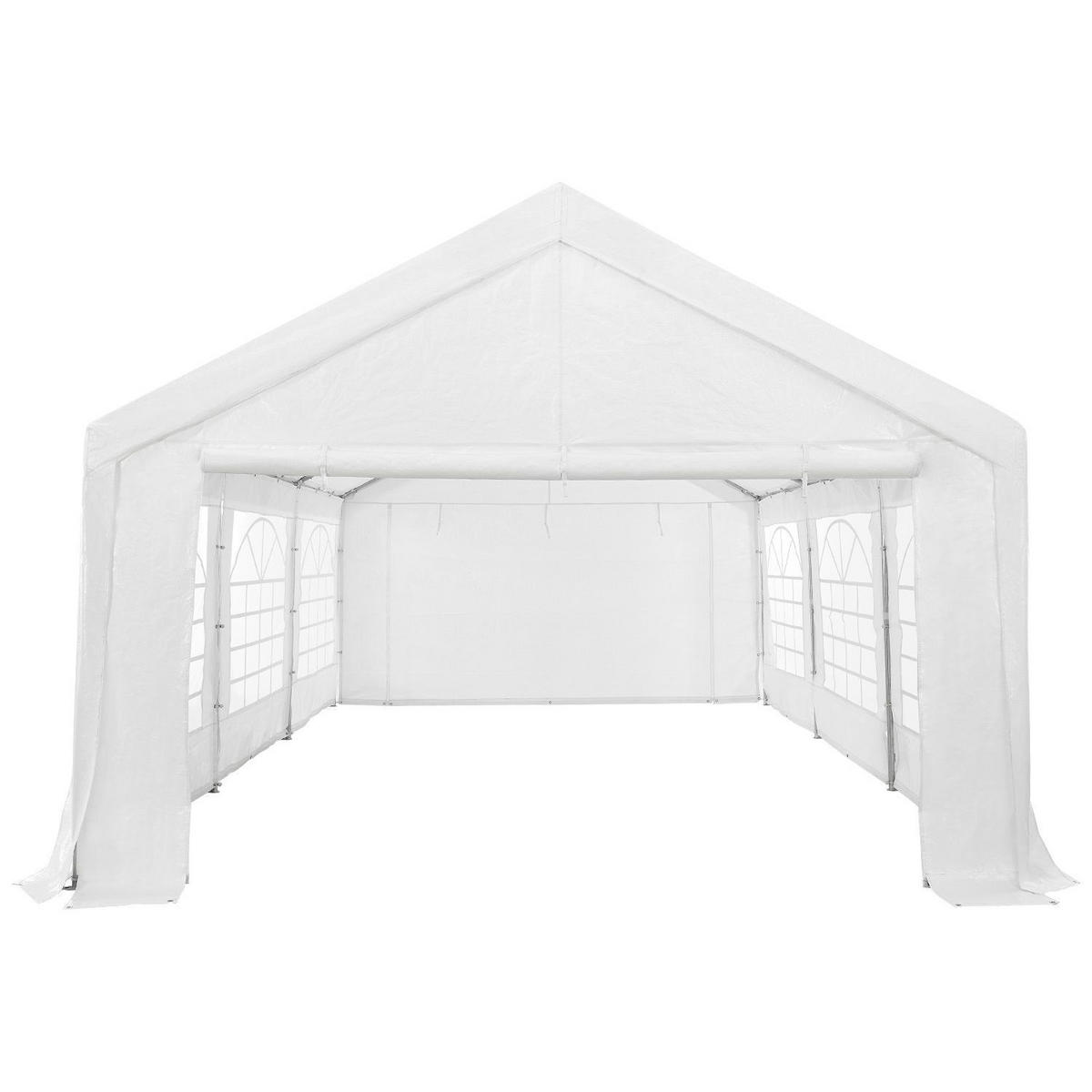 FESTZELT Partyzelt Gala weiß 3x6 m - Weiß, Kunststoff (300/280/600cm) - Juskys